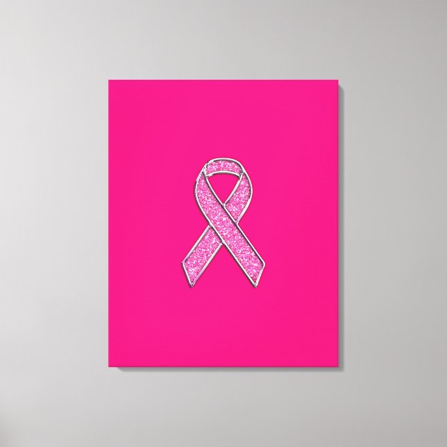 Toile Fuchsia Parties scintillant Style Pink Ribbon Sens (Recto)