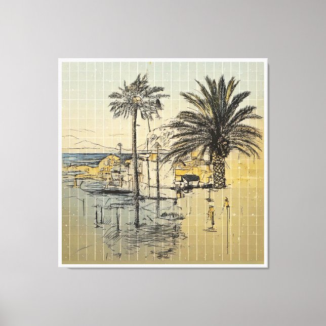 Toile Fuerteventura, Îles Canaries, Balnéaire (Recto)