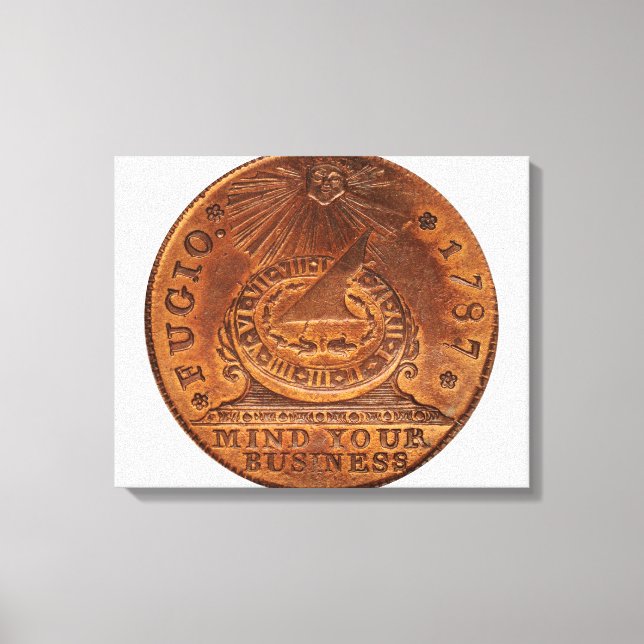 Toile Fugio Cent Miniature Votre Entreprise Cuivre Penny (Recto)