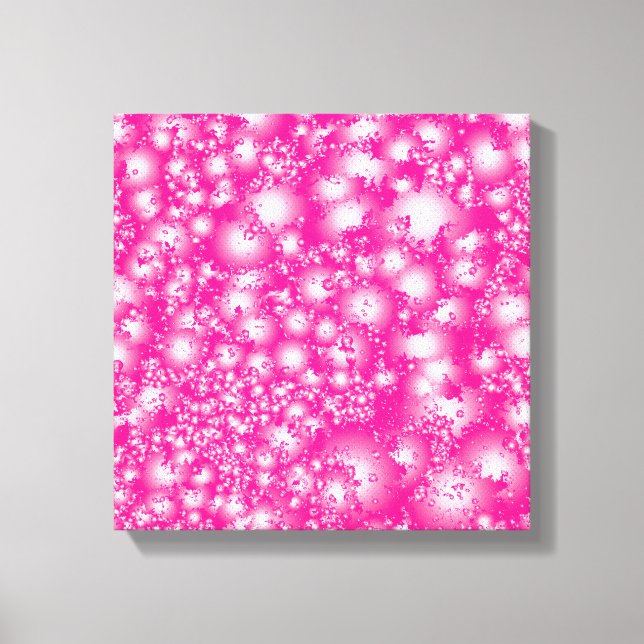 Toile Fun PINK Abstrait Encre Super motif (Recto)