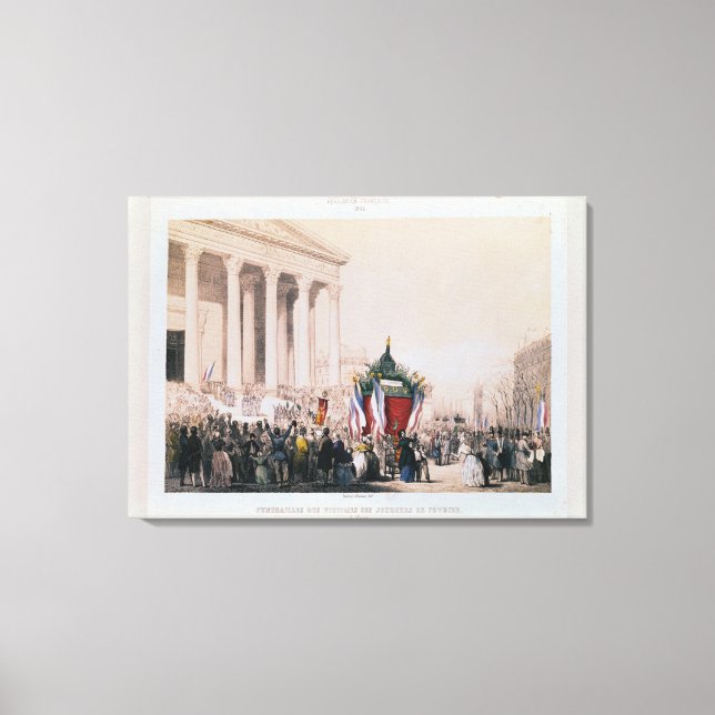 Toile Funérailles des victimes de la Madeleine (Recto)