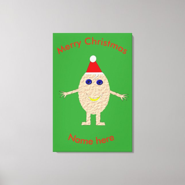 Toile Funky Christmas Oeuf Custom Print (Recto)