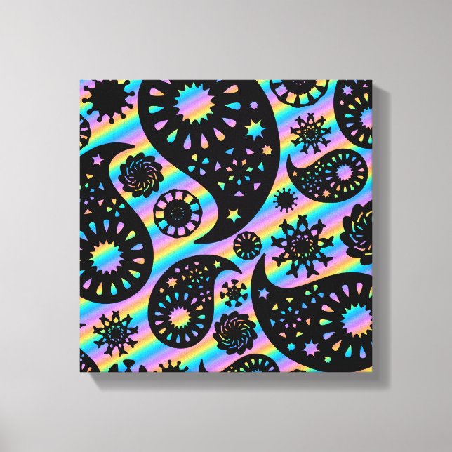Toile Funky Paisley Design. (Recto)