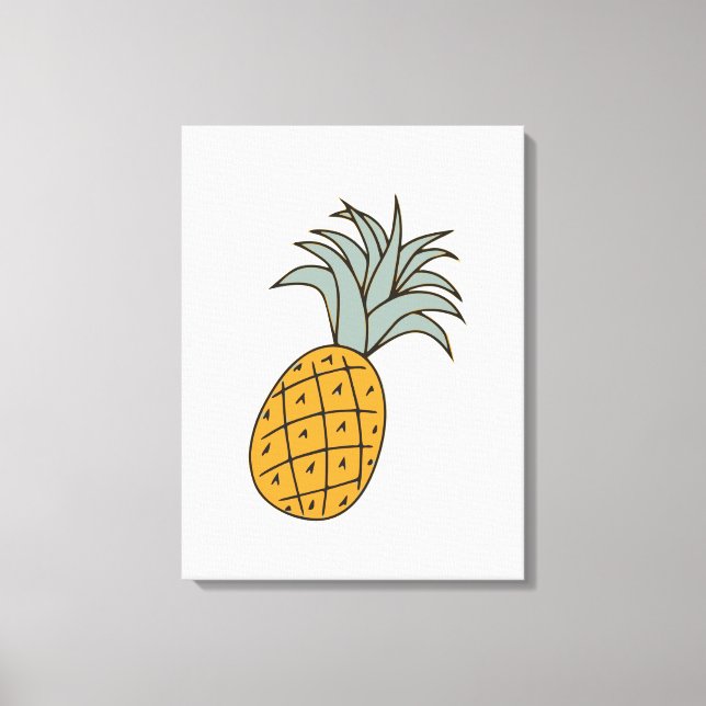 Toile Funny cool pineapple  (Recto)