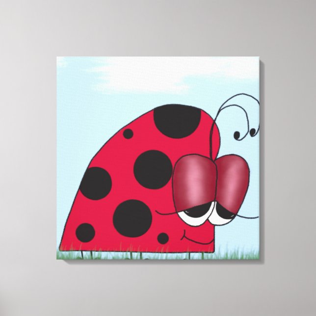 Toile Funny et Euphoric Ladybug (Recto)