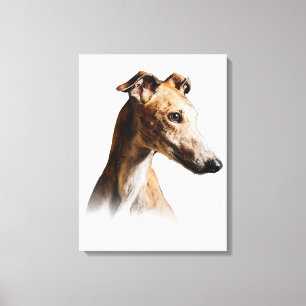Toile Funny Greyhound Face Greyhound Smile Greyhound