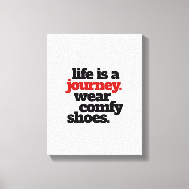 Toile Funny Life is a Journey ... (Recto)