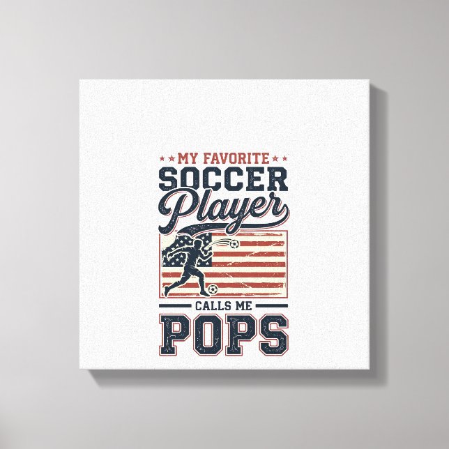 Toile Funny Soccer Pops Vintage Engraving Conception de  (Recto)