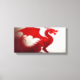 Toile Furie de dragon cramoisi
