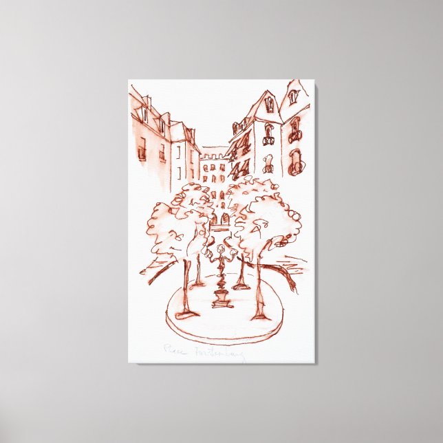 Toile Furstenberg, Eglise Saint-Germain-des-Prés, Paris (Recto)