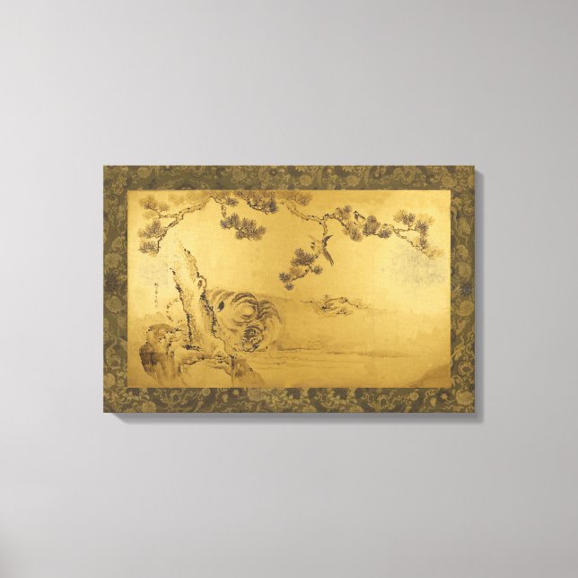Toile Fusuma : Tigers and Dragon (Recto)