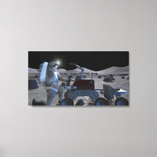 Toile Futures missions 7 d'exploration d'espace