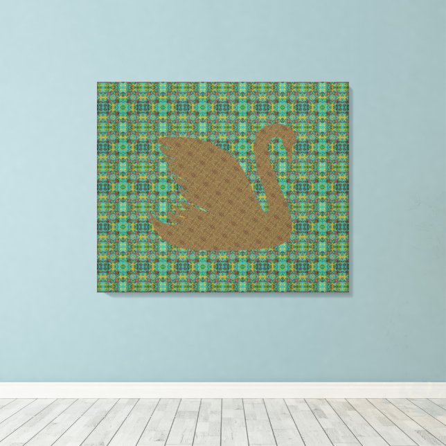 Toile Gabriel aux Portes et le Cygne d'or (Insitu (Plancher de Bois))