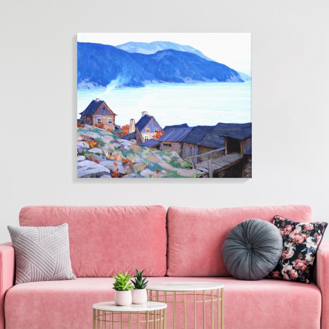 Toile Gagnon - Soirée sur l'affiche de la Côte-Nord (Insitu(Salon))