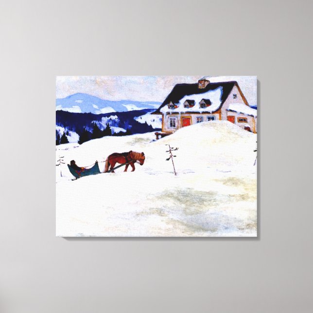 Toile Gagnon - Une ferme laurentienne, (Recto)
