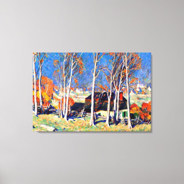 Toile Gagnon - Village solitaire sur la Saint Laurence (Recto)