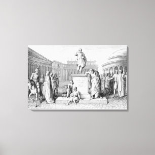 Toile Gaius Gracchus pleurant devant son père