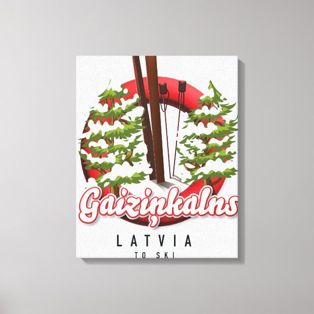 Toile Gaiziņkalns Lettonie logo ski (Recto)