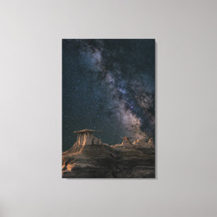 Toile Galaxie colorée