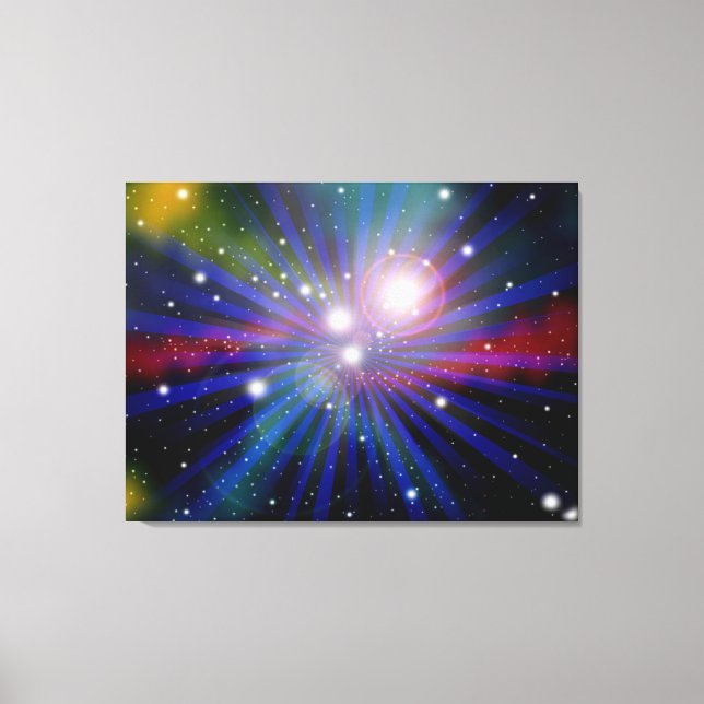 Toile Galaxie colorée Art Design Abstrait 2 (Recto)