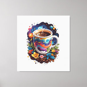 Toile Galaxie en Coupe du Café
