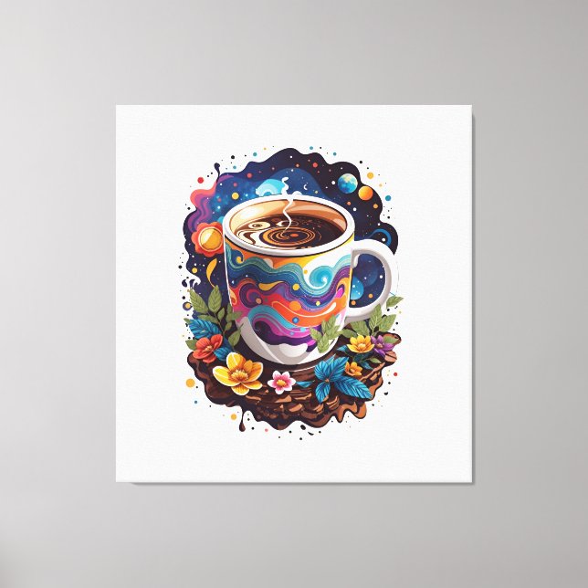 Toile Galaxie en Coupe du Café (Recto)