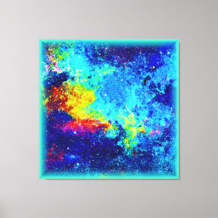 Toile Galaxie multicolore. Commandez dès maintenant 