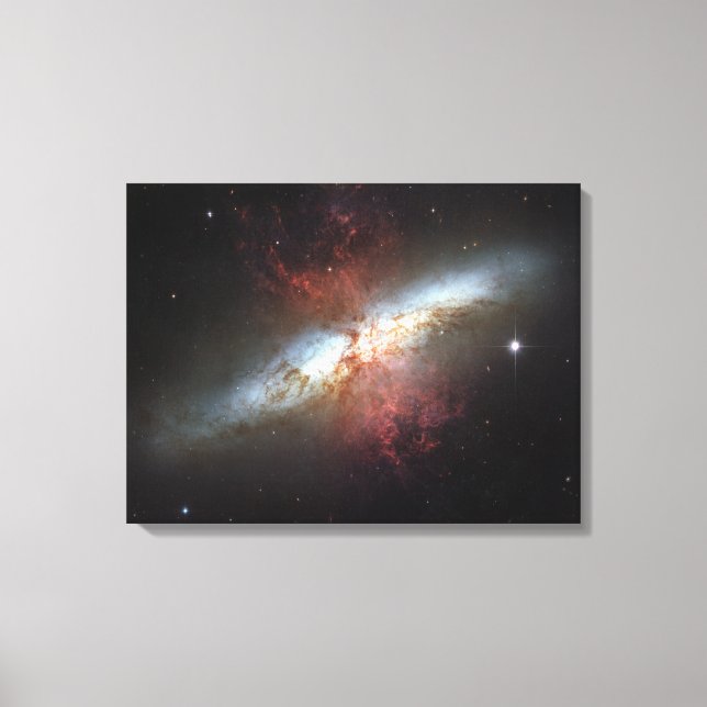 Toile Galaxie Starburst, Messier 82 (Recto)