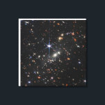 Toile Galaxy Cluster Smacs 0723.<br><div class="desc">Des milliers de galaxies inondent cette image proche infrarouge du cluster de galaxies SMACS 0723. L'imagerie à haute résolution du télescope spatial James Webb combinée à un effet naturel connu sous le nom de lentille gravitationnelle a rendu cette image finement détaillée possible. Tout d'abord, se concentrer sur les galaxies responsables...</div>