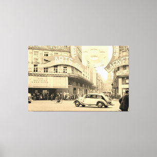 Toile Galeries Lafayette Paris Haussmann 1940 Photograph