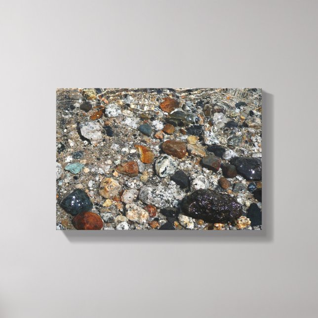 Toile Galets de granit dans le lac Tenaya à Yosemite (Recto)