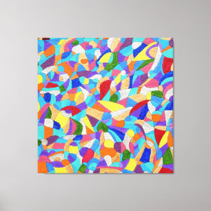 Toile Galets sur une plage