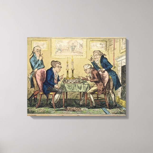 Toile Game of Chess, publié par H. Humphrey, Londres (c. (Recto)