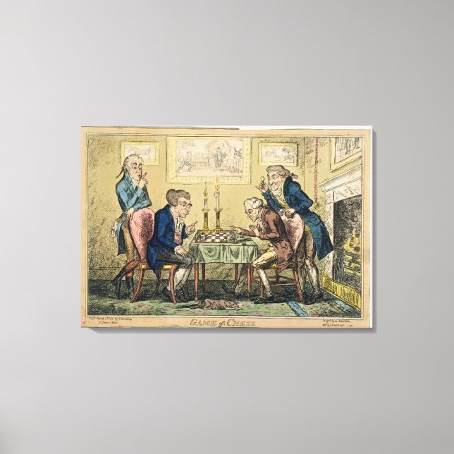 Toile Game of Chess, publié par H. Humphrey, Londres (c. (Recto)