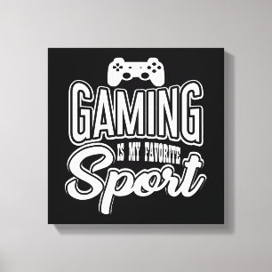 Toile Gamer - Jouer Est Mon Sport Préféré