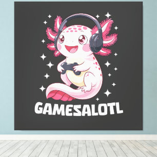 Toile Gamesalotl Axolotl Gaming