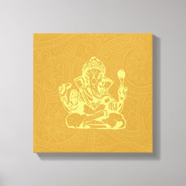 Toile Ganesha Hindu Deity Canvas Wall Art (Recto)