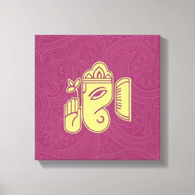 Toile Ganesha Hindu Deity Canvas Wall Art (Recto)