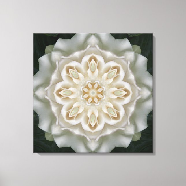 Toile Gardenia Inner Glow Mandala Imprimer (Recto)