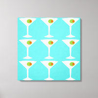 Garder 'Em Provenir Martini Stretched Canvas