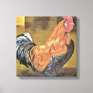Toile Garder les poulets de l'agriculture de l'art coq