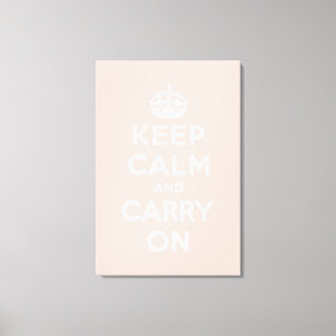 Toile gardez le calme et continuez l'original
