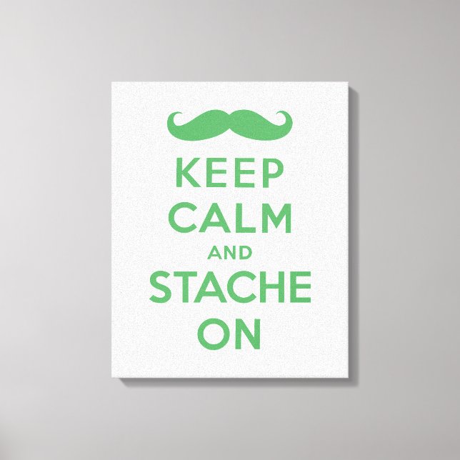 Toile Gardez le calme et la mouche sur (Recto)