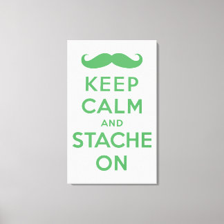 Toile Gardez le calme et la mouche sur