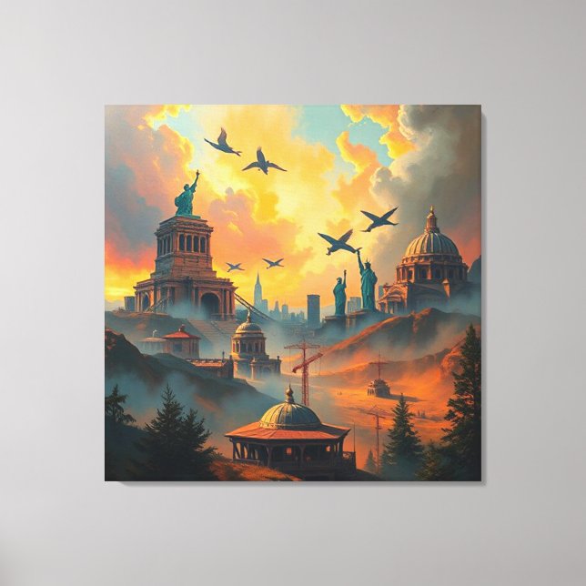 Toile Gardiens de la Skyline (Recto)