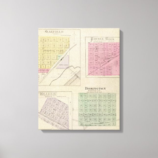 Toile Garfield, Pawnee Rock, Heizer, Hoisington, Kansas (Recto)