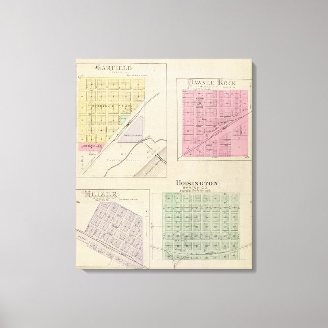 Toile Garfield, Pawnee Rock, Heizer, Hoisington, Kansas (Recto)