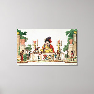 Toile Gargantua à sa Little Supper, vers 1800