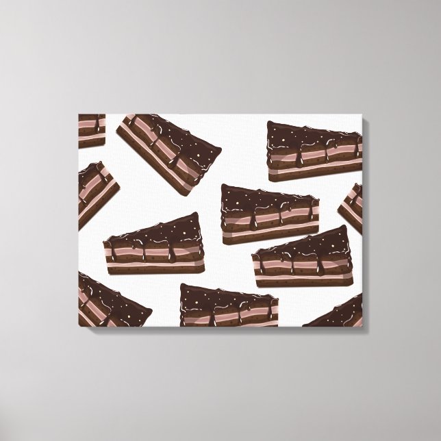 Toile Gâteau au chocolat au lait. (Recto)