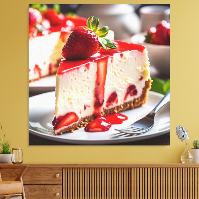 Toile Gâteau au fromage à la fraise (Insitu(Salon))